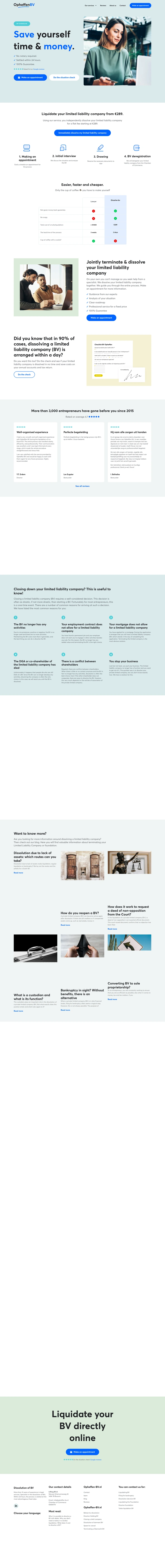 Legal services website, built by MindWP